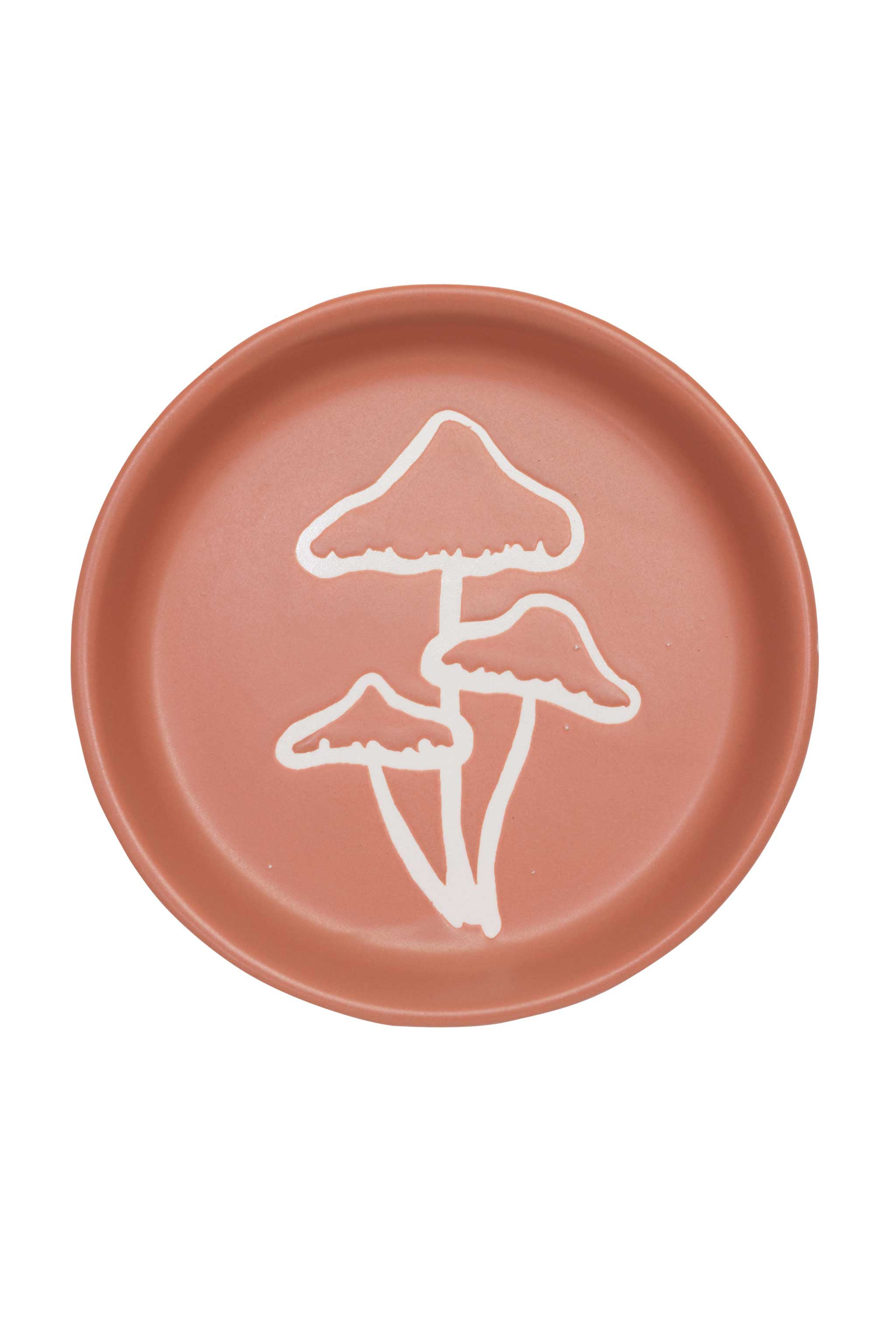 Speckle and Spot Mushroom Pet Saucer